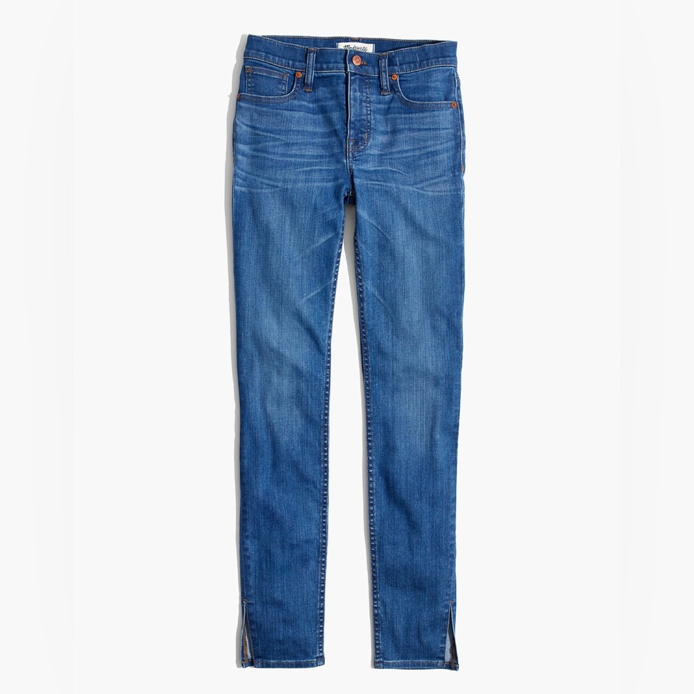 9" High-Rise Skinny Jeans in Bonita Wash: Side-Slit Edition MADEWELL